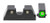 Meprolight USA 402203111 Hyper-Bright  Green Tritium Green Outline Front Sight-Green Tritium Black Outline Rear Sight Glock 42/43 (79BUT)