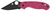 Spyderco C223PNBK Para 3 Lightweight Breast Cancer EDC 2.93" Folding Plain Black DLC BD1N SS Blade, Pink Textured FRN Handle                                                                             (08NH8)