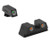 Meprolight USA 102203301 Tru-Dot  Green Tritium White Outline Front Sight-Orange Tritium White Outline Rear Sight Glock 42/43/43X/48 (AFBAK)