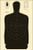 Action Target B27SBLACK100 Qualification Standard Silhouette Heavy Paper Hanging Black/White 100 Per Box                                                                                                 (1D0PA)