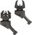 FAB Defense FXFRBSOSB Front and rear Set of Offset FlipUp Sights Black (VS2SZ)