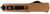 Templar Knife MAAB321 Premium Lightweight Slim 8.09" OTF Drop Point Plain Black Oxide Stonewashed Powdered D2 Steel Blade/4.93" Bronze Anodized Aluminum Handle                                          (AMEFY)