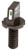 XS Sights AR20016 AR-15 A2 Tritium Front Sight  Black Mil-Spec Green with White Outline for AR-15                                                                                                        (JS8Z2)