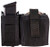 High Speed Gear 41P000BK TACO Duty Single Pistol & Handcuff Holder, Black Nylon with MOLLE Exterior, Fits MOLLE & 2" Belt                                                                                (3RMY4)