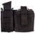 High Speed Gear 41P000BK TACO Duty Single Pistol & Handcuff Holder, Black Nylon with MOLLE Exterior, Fits MOLLE & 2" Belt                                                                                (3RMY4)
