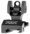 Troy Ind SSIGFBSROBT00 Rear Folding BattleSight Round  Black Hardcoat Anodized for AR-15 (BHSM0)