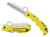 Spyderco C79PSYL Assist Salt Lightweight 3.68" Folding Part Serrated H2 Steel Blade/Yellow Bi-Directional Texturing FRN Handle Includes Glass Breaker/Pocket Clip                                        (QBMX5)