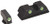 AmeriGlo GL113 Classic Tritium Sight Set for Glock  Green Tritium White Outline Front Sight-Green Tritium White Outline Rear Sight                                                                       (513RH)