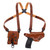Galco MC472 Miami Classic Shoulder System Size Fits Chest Up To 56" Tan Leather Fits S&W M&P Fits S&W M&P Compact Fits S&W M&P 2.0 Right Hand                                                            (OY4GX)