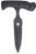 CobraTec Knives FG10PD Folding Push Dagger  2.88" Folding Dagger Plain Black D2 Steel Blade, 4.06" Black Textured G10 Scales Handle                                                                      (AUVML)