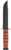 Ka-Bar 1218 USMC Fight/Utility 7" Fixed Clip Point Part Serrated Black 1095 Cro-Van Blade. Brown Leather Handle. Includes Sheath                                                                         (J4JDX)