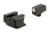 TruGlo TG231W2W Tritium Pro  Black | Green Tritium White Outline Front Sight Green Tritium Rear Sight (AUZ16)