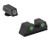 Meprolight USA 102203131 Tru-Dot Adjustable Sights  Green Tritium White Outline Front Sight-Green Tritium White Outline Rear Sight Glock 42 (YLIWP)