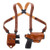 Galco MCII250 Miami Classic II Shoulder System Size Fits Chest Up To 56" Tan Leather Harness Fits Sig P229 Fits Sig P226 Fits Sig P228 Right Hand                                                        (JA34F)