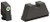AmeriGlo GL491 Optic Compatible Sight Set for Glock  3XL Tall Green Tritium White Outline Front Sight-Black Rear Sight (GR3BW)
