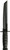 Ka-Bar 1245 Tanto  8" Fixed Tanto Part Serrated Black 1095 Cro-Van Blade, Black Kraton G Handle, Includes Sheath                                                                                         (T2DN7)