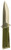 Magnum Research KNIFE1911 1911  9" Clip Point Plain 420 Stainless Steel G10 Gray/Green Handle Fixed                                                                                                      (A5L18)