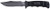 S.O.G SOGM37K Seal Pup  4.75" Fixed Clip Point Part Serrated Powder Coated AUS-8A SS Blade Black w/Raised Diamond Pattern GRN Handle Includes Sheath                                                     (ZN8IS)