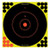 Birchwood Casey 34070 Shoot-N-C Reactive Target Self-Adhesive Paper Black/Yellow/Red 12" Bullseye 100 Pack                                                                                               (U67CH)