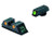 Meprolight USA 102223301 Tru-Dot  Green Tritium White Outline Front Sight-Orange Tritium White Outline Rear Sight Glock 10 mm/.45 ACP (XOAD5)