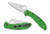 Spyderco  Salt 2  3" Folding Clip Point Serrated H1 Steel Blade Green Bi-Directional Texturing FRN Handle Includes Pocket Clip                                                                           (R936H)