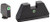AmeriGlo GL191 Optic Compatible Sight Set for Glock  XL Tall Green Tritium White Outline Front Sight-Green Tritium  Rear Sight (72QN3)