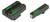 TruGlo TG13WA4A TFX  Black | Green Tritium & Fiber Optic White Outline Front Sight Green Tritium & Fiber Optic Rear Sight                                                                                (XFN2U)