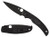 Spyderco C244PBBK Native Chief Lightweight 4.02" Folding Plain Black DLC CTS BD1N SS Blade/Black Textured FRN Handle Includes Pocket Clip                                                                (BLDJI)