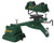 Caldwell 383640 Rock Front Shooting Rest Padded Rear Filled Canvas Bag Combo Grn (GL5K9)