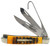 Remington Accessories R15696 Bullet Waterfowler Pocket Folding Clip Point/Gut Hook/Spey Gut Hook/Part Serrated/Plain Polished Carbon Steel Blade, Burnt Dark Amber Jigged Bone Handle                    (8QKAR)