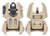 Meprolight USA 403440 FUBS Self Illuminated Flip Backup Sights  Desert Tan-Orange Front Sight /Green Rear Sight for AR-15                                                                                (ODJ7F)