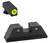 AmeriGlo GL821 Trooper Sight Set for Glock  Green Tritium LumiGreen Outline Front Sight-Green Tritium Black Outline Rear Sight (WG75H)