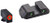 AmeriGlo GL823 Trooper Sight Set for Glock  Green Tritium Orange Outline Front Sight-Green Tritium Black Outline Rear Sight (V833H)