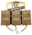 High Speed Gear 45TA00CB TACO Shingle Mag Pouch Triple Coyote Brown Nylon MOLLE Compatible w/ Rifle                                                                                                      (5FYOM)