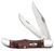 Case 00189 Hunter  4.10" Folding Clip/Skinner Plain As-Ground Tru-Sharp SS Blade/Jigged Rosewood Handle                                                                                                  (09E4M)