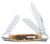 Case 00128 Stockman  Medium 2.92"/2.15"/1.90" Folding Clip/Sheepsfoot/Spey Plain Mirror Polished Tru-Sharp SS Blade/Peach Seed Jigged Amber Bone Handle                                                  (TA8BE)