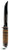 Case 381 Utility Hunter 5" Fixed Clip Point Plain Mirror Polished Tru-Sharp SS Blade/4.50" Grooved Leather Handle Includes Sheath                                                                        (W5AKJ)