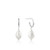 Silver Pearl Mini Hoop Earrings (P5MLB)