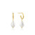 Gold Pearl Mini Hoop Earrings (R2UHV)