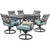Montclair 7-Piece Dining Set with 6 Swivel Rockers and a 40" x 67" Dining Table (5FW6Y)