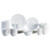 Delray White 40-Piece Dinnerware Set (2POB8)