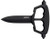 Cold Steel CS80NT3 Chaos Push Knife 5" Fixed Plain Black Matte Powder Coat SK-5 Steel Blade/ Black w/D-Guard Handle Griv-Ex w/Overmold Kray-Ex Handle Includes Belt Loop/Sheath                          (UD7ZF)