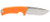 S.O.G SOG17060343 Tellus FX 4.20" Fixed Clip Point Plain Stonewashed Cryo 440C SS Blade/ Blaze Orange Textured GRN Handle                                                                                (S9AW0)