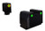 Rival Arms RA3A231G Night Sights for Glock MOS  Green Tritium Orange Outline Front Sight-Green Tritium Black Outline Rear Sight Glock 17/19 (J4348)