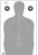 Action Target FTQ15ANTAV2100 Qualification  Silhouette/Vitals Paper 23" x 35" Gray/White 100 Per Box                                                                                                     (W2TX3)