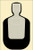 Action Target TQ19100 Qualification Standard Silhouette Paper Hanging 24 x 45 BlackGrayWhite 100 Per Box (WYJSH)