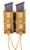 High Speed Gear 11PT02CB TACO Mag Pouch Double Coyote Brown Nylon MOLLE Belts 2" Wide Compatible w/ Pistol                                                                                               (2P8CG)