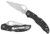 Spyderco BY01GPS2 Harrier 2  3.39" Folding Drop Point Part Serrated Stonewashed 8Cr13MoV SS Blade, Black Textured G10 Handle, Includes Pocket Clip                                                       (V27BH)