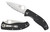 Spyderco C122PSBK Tenacious Lightweight 3.39" Folding Part Serrated Satin 8Cr13MoV SS Blade/Black Bi-Directional Texturing FRN Handle Includes Pocket Clip                                               (RI6T5)