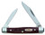 Case 00083 Pen Small 2"/1.47" Folding Clip/Pen Plain As-Ground Stainless Steel Blade Brown Jigged Synthetic Handle                                                                                       (UJSY3)